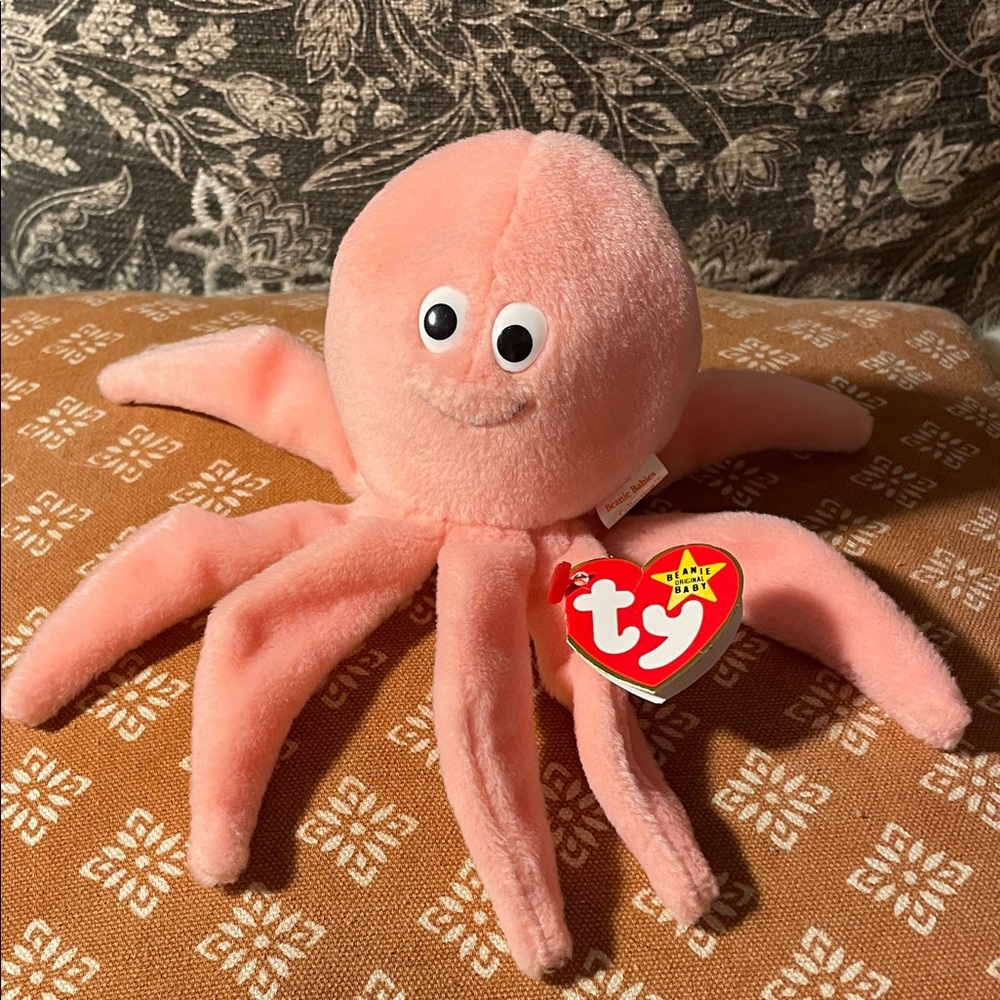 NWT RARE 1993 Ty Beanie Baby Inky!